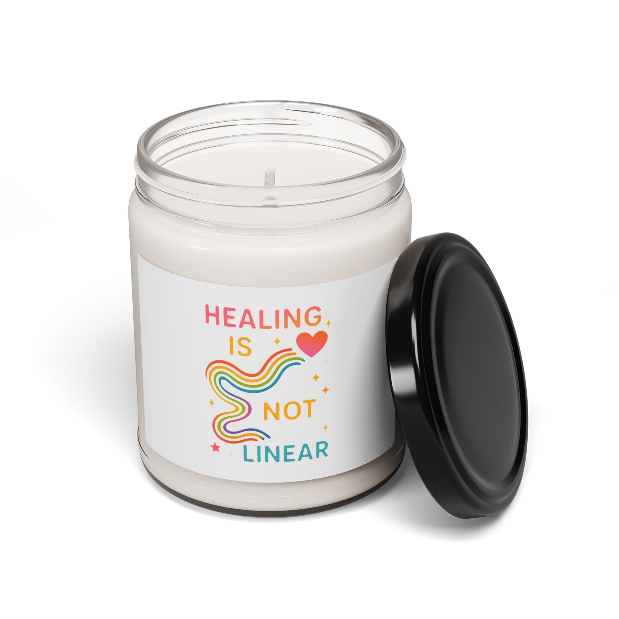 Healing Is Not Linear Scented Soy Candle, Mindfulness Gift, Self-Care Candle, Motivational Home Decor, Inspirational Aromatherapy