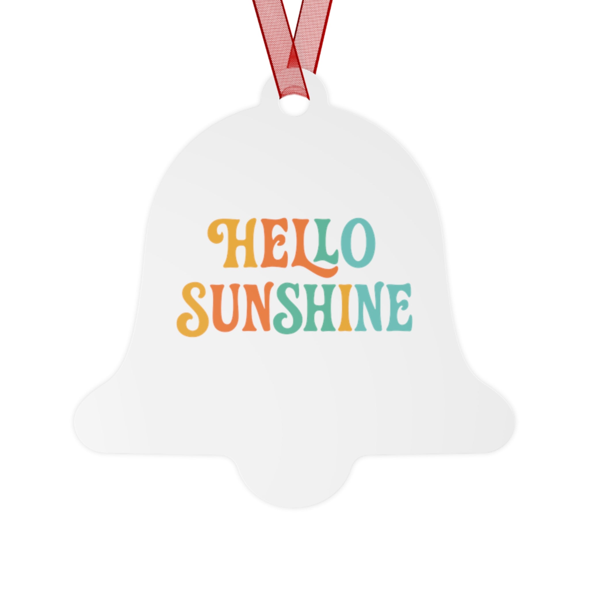Hello Sunshine Metal Ornament - Cheerful Holiday Decor for Home & Garden