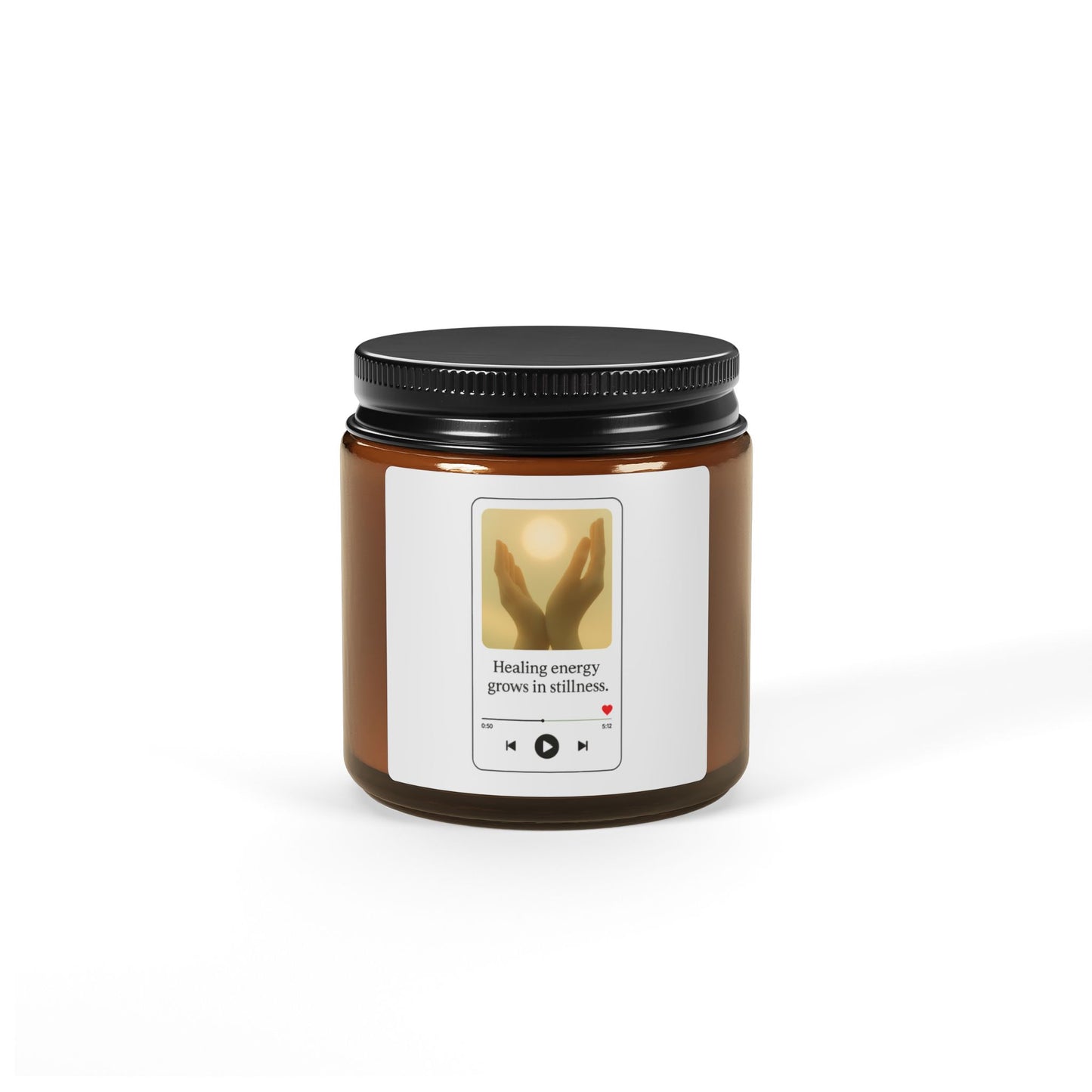 Healing Energy Scented Soy Candle - Amber Jar