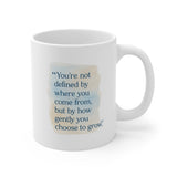 Inspirational Floral 11oz Coffee Mug — Cozy Morning Tea Cup