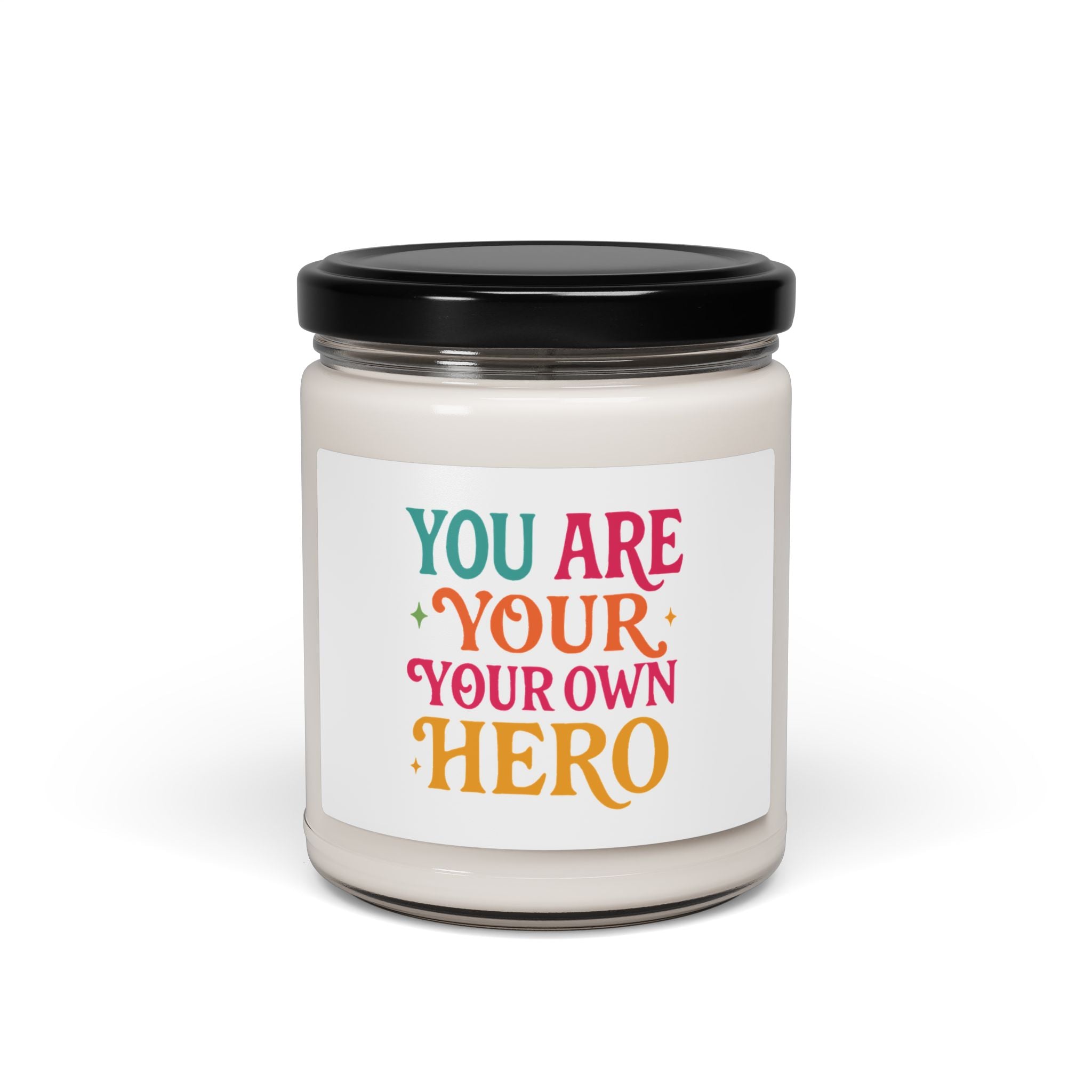 Empowering Scented Soy Candle - You Are Your Own Hero, Aromatherapy Gift, Inspirational Decor, Self-Care Candle, Motivational Home Fragrance