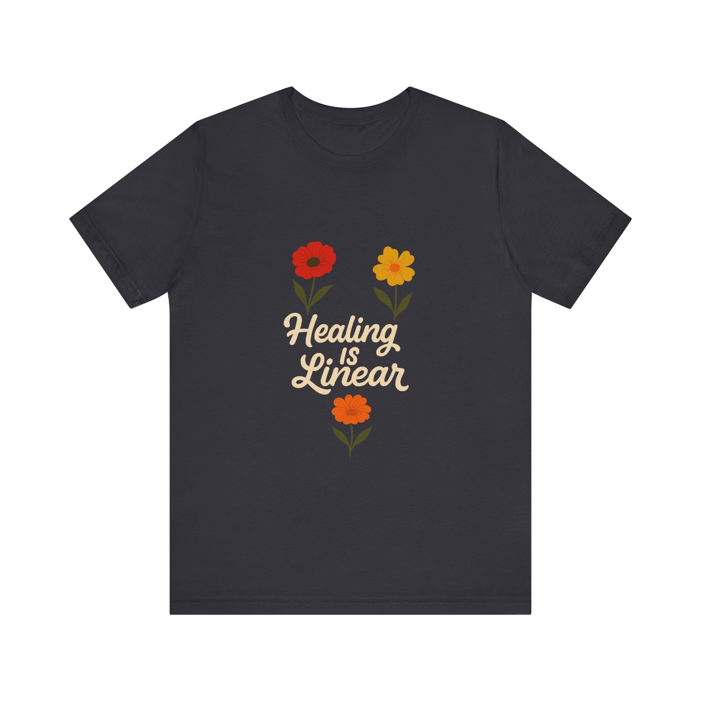 Healing is Linear Floral Tee