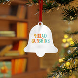 Hello Sunshine Metal Ornament - Cheerful Holiday Decor for Home & Garden